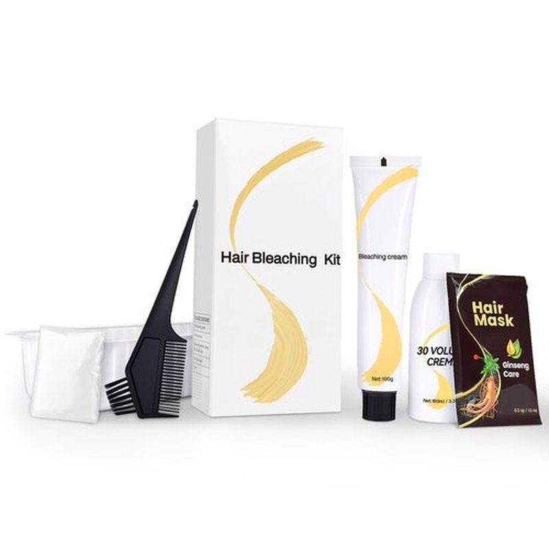 Gentle Cream Hair Bleach Kit, Ammonia-Free Bleach for Hair with Developer, Lifts Up to 8 Levels, No-Drip Hair Lightening Kit for Home Use