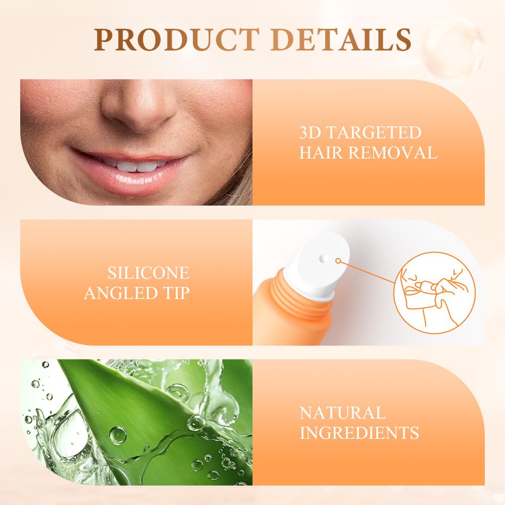 Facial Hair Removal Cream for Women, 2026 New Gentle Face Facial Hair Removal Cream for Women, Effective Hairs Removers for Face Hairs Removing (1, 0.71oz / 20 g)