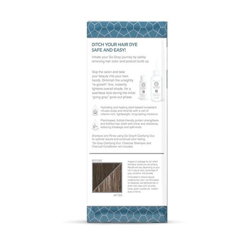 Go Gray Treatment System - Revitalizing Hair Color Remover for Safe Gray & Silver Reveal | 1 Application
