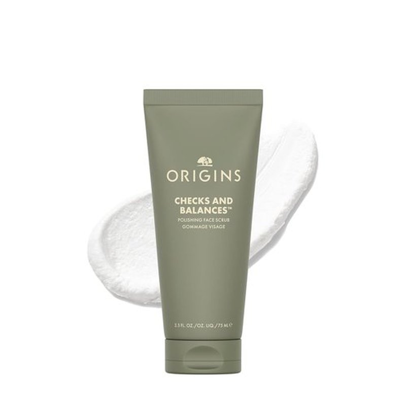 Origins Checks and Balances Polishing Face Scrub - Gently Exfoliates & Minimizes Pores | 2.5 Fl Oz