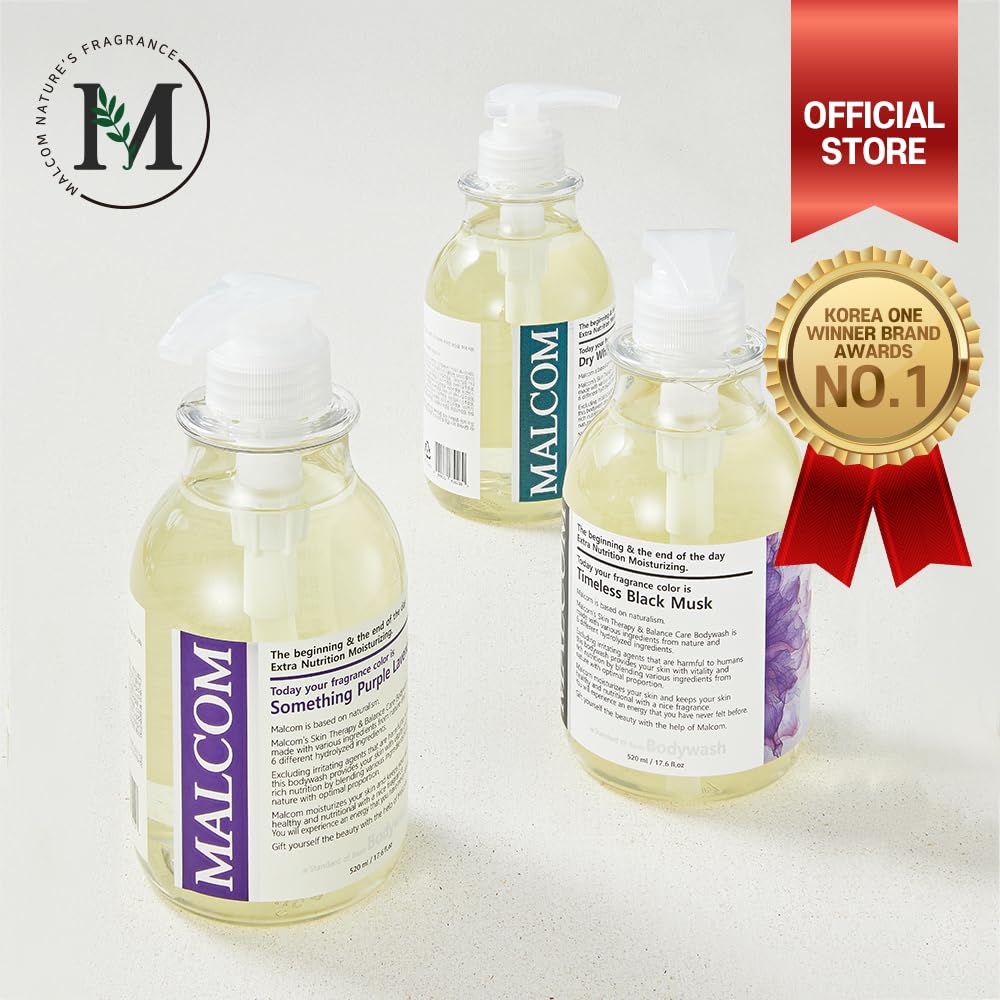 MALCOM low ph Allergy-free Body Wash Timeless Black Musk 17.58 fl oz