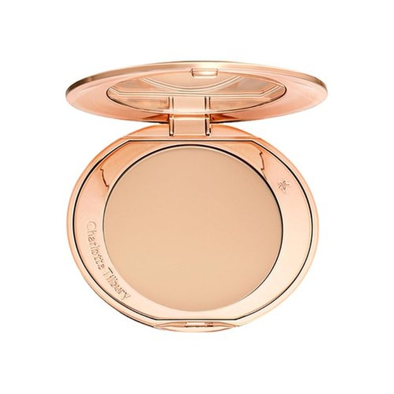 Charlotte Tilbury Airbrush Flawless Finish Setting Powder - Pore-Blurring Face Makeup for Shine Control