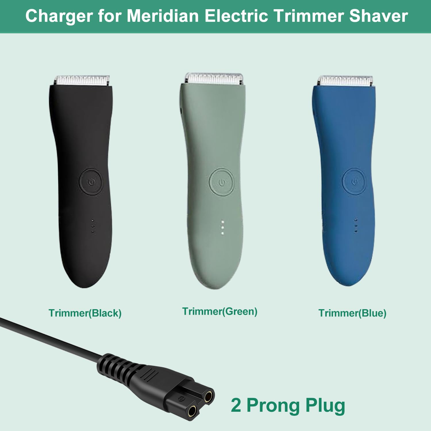 Meridian Trimmer Charger Replacement for Meridian Grooming Electric Shaver Trimmer, 5V Charging Cable for Meridian with Shaver Brush