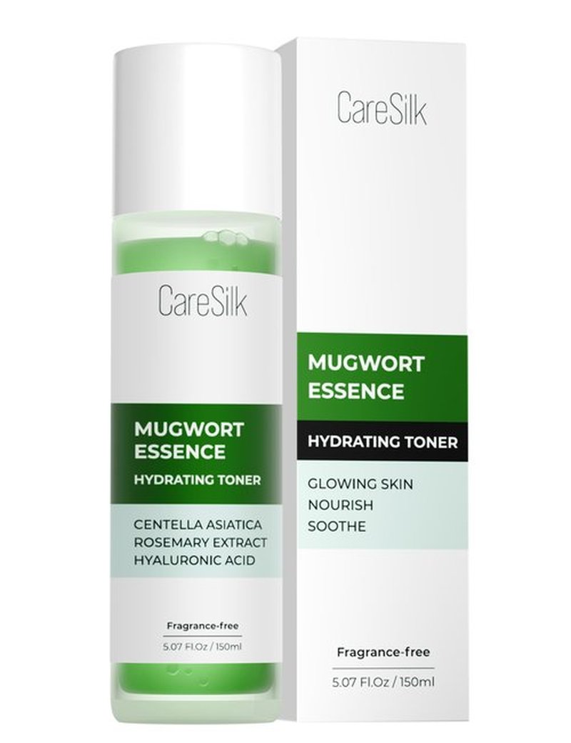 Caresilk Mugwort Essence,Hydrating Face Toner with Artemisia, Hyaluronic Acid, Centella Asiatica & Rosemary Extract - Deep Moisturizing Skin Care & Barrier Protection Face Mist - 150 ml