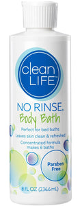 No-Rinse Body Bath, Concentrated, Scented, 8 oz. Bottle, 4 Count