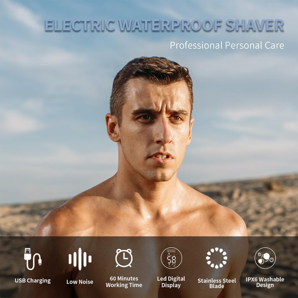 Dioche Hair Trimmer for Men, Hair Clipper, Brush Cut Hair Clipper Self Service Intelligent Hairdresser Electric Charging Long Endurance, Beard Trimmer