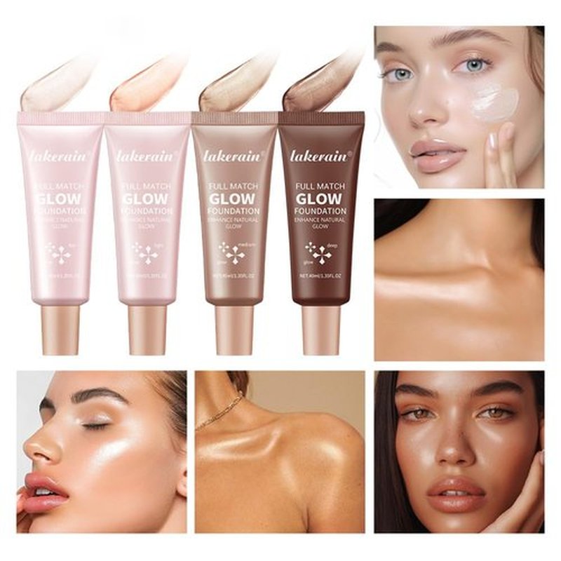 Regine Switzerland Natural Glow Illuminator Glotion - Lightweight, Moisturizing Makeup Highlighter for Radiant, Sun-Kissed Skin | 1.35 Fl Oz (#4 Deep)