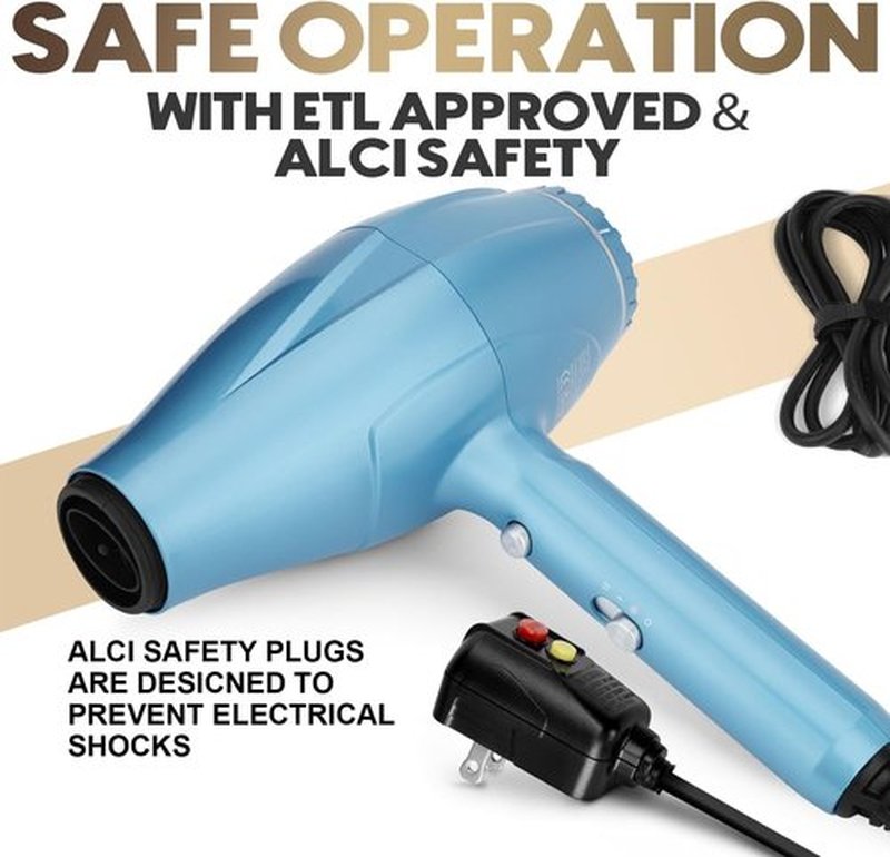 Flat Iron and Blow Bryer Set, 2200W AC Motor Fast Drying Low Noise Ionic Hair Dryer with Diffuser Nozzle Concentrator Comb for Women Curly Straight Hair, Titanium Hair Straightener and Curler 2 in1