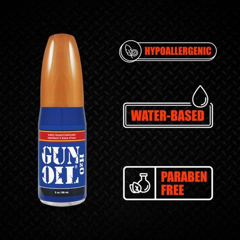 Gun Oil Premium Water-Based Lubricant - 32 Ounce, Long-Lasting, Condom Compatible, Hypoallergenic