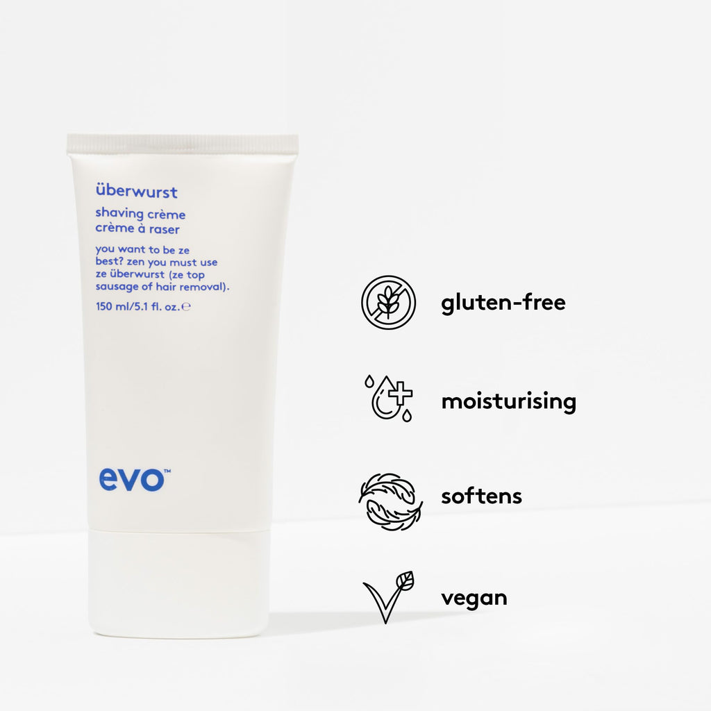 Evo Uberwurst Moisturizing Shaving Cream for Men, 5.1 fl oz