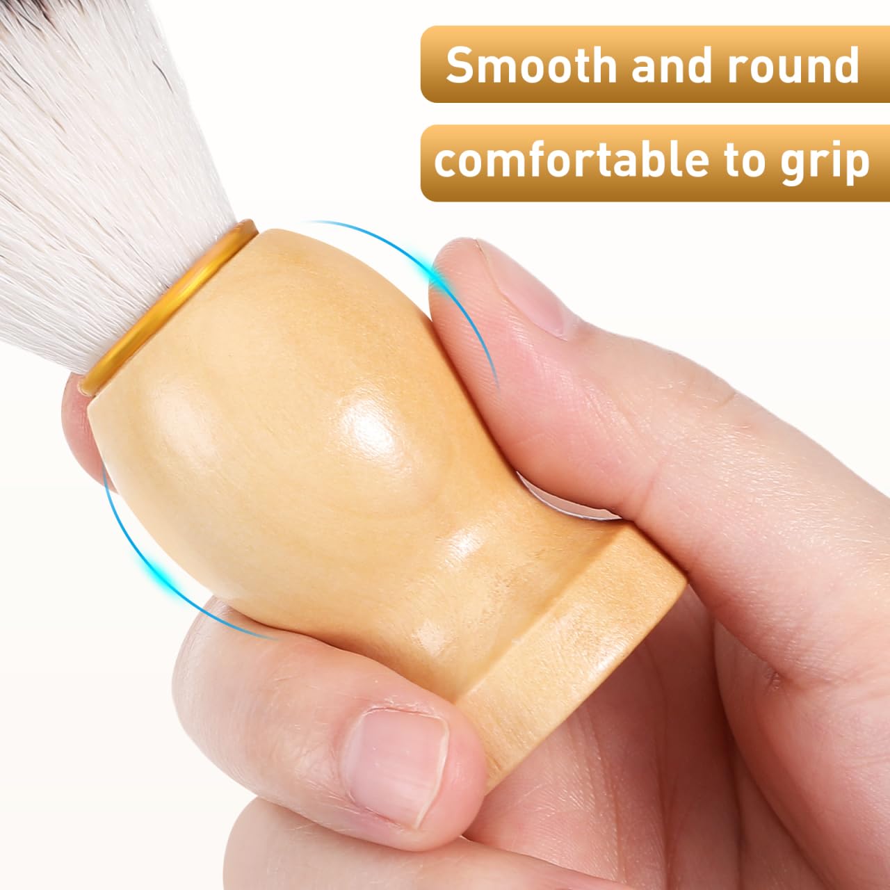 ABOOFAN 2 Pack Men S Shaving Brushes with Soft Synthetic Bristles and Bamboo Handles Wet Shave Tool for Beard Cleaning and Lathering Ideal for Salon Use and Gift Giving