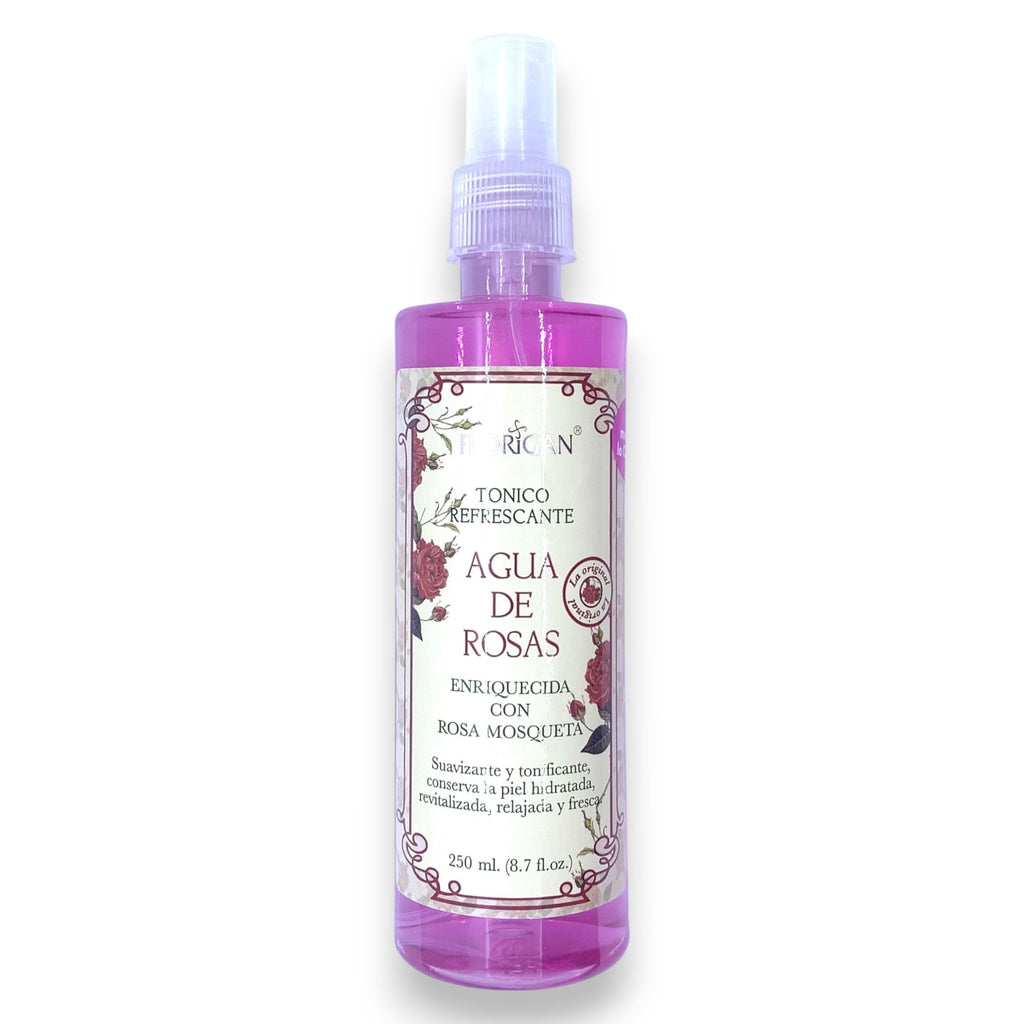Florigan Refreshing Rose Water Toner with Rosehip Oil, Soothing and Hydrating Facial Spray, 250ml (8.7 fl.oz.)
