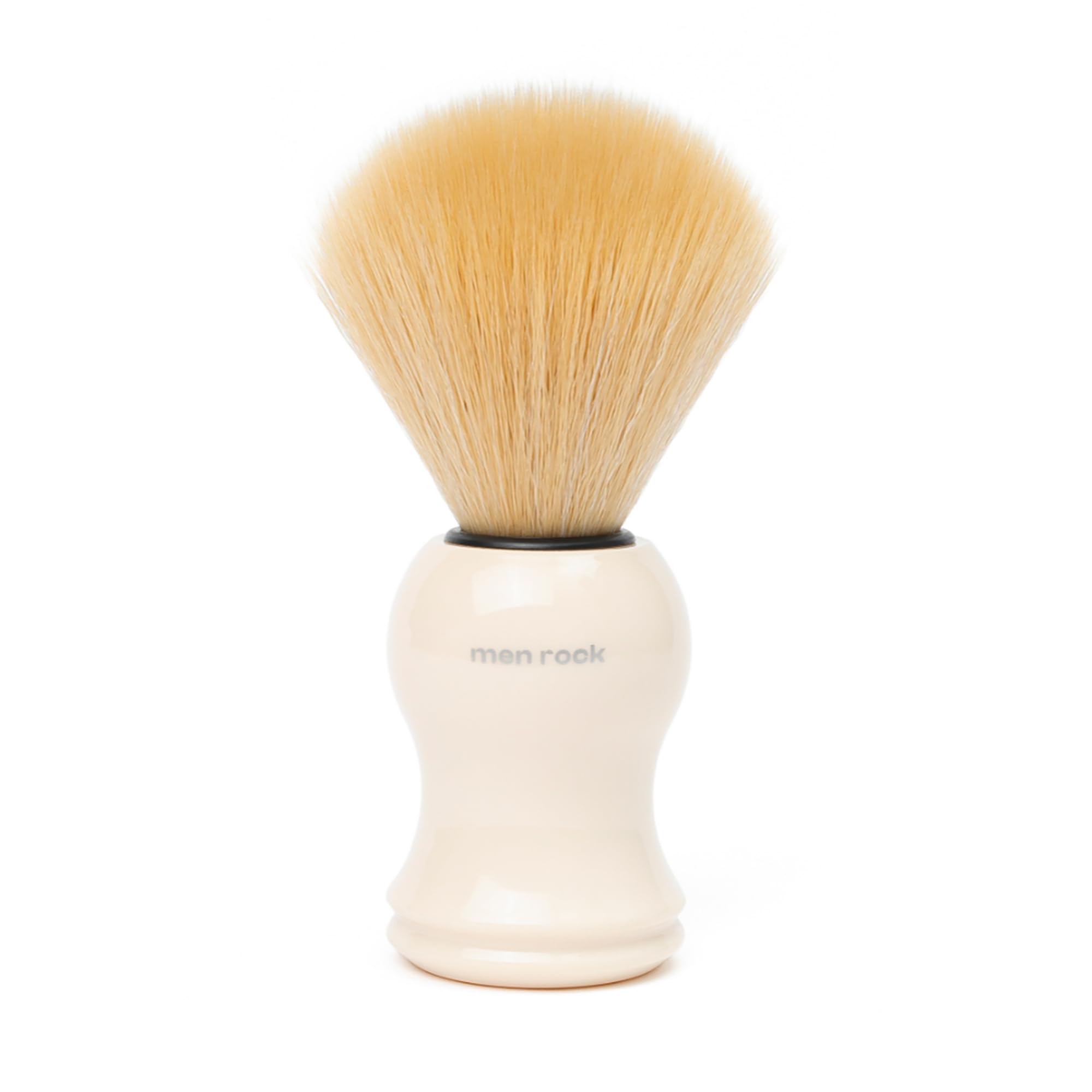 Men Rock The Brush Synthetic Bristles - Soft Bristle Shaving Brushes for Men - Synthetic Shave Brush - Men's Grooming Products - 1 Pc