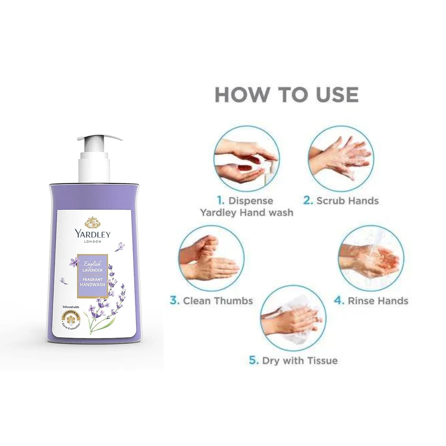OMG Deals Yardley London English Lavender Fragrant Handwash 200ml + 180ml pouch FREE