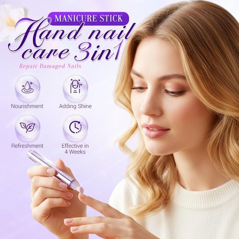 Skiennix 3-in-1 Cuticle Oil Pen - Nourishing Nail Care Tool with Ceramic Tip for Dry & Damaged Nails (1pc)