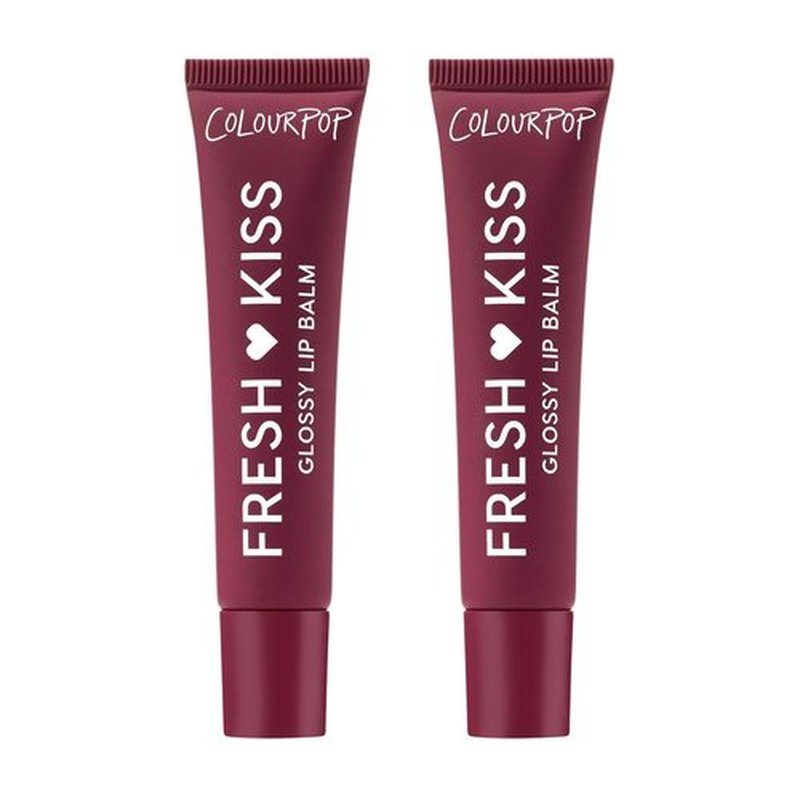 ColourPop Fresh Kiss Glossy Lip Balm - Hydrating Formula with Peptides & Vitamin E - Wild Berry (2 Count)