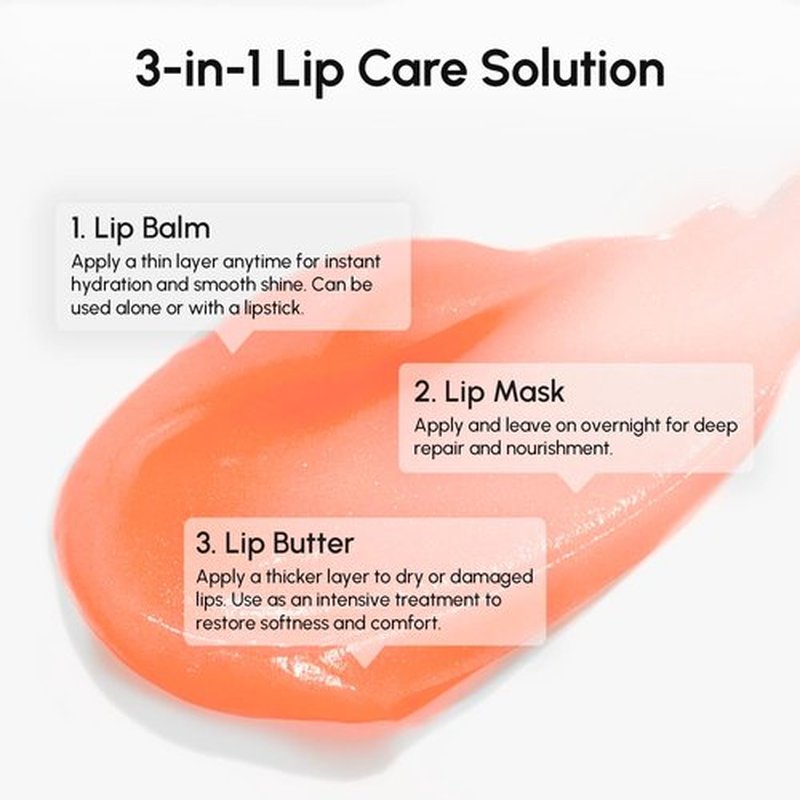 MAREE Lip Mask Overnight - Hydrating Lip Treatment with Hyaluronic Acid & Collagen - Moisturizing Lip Butter Balm