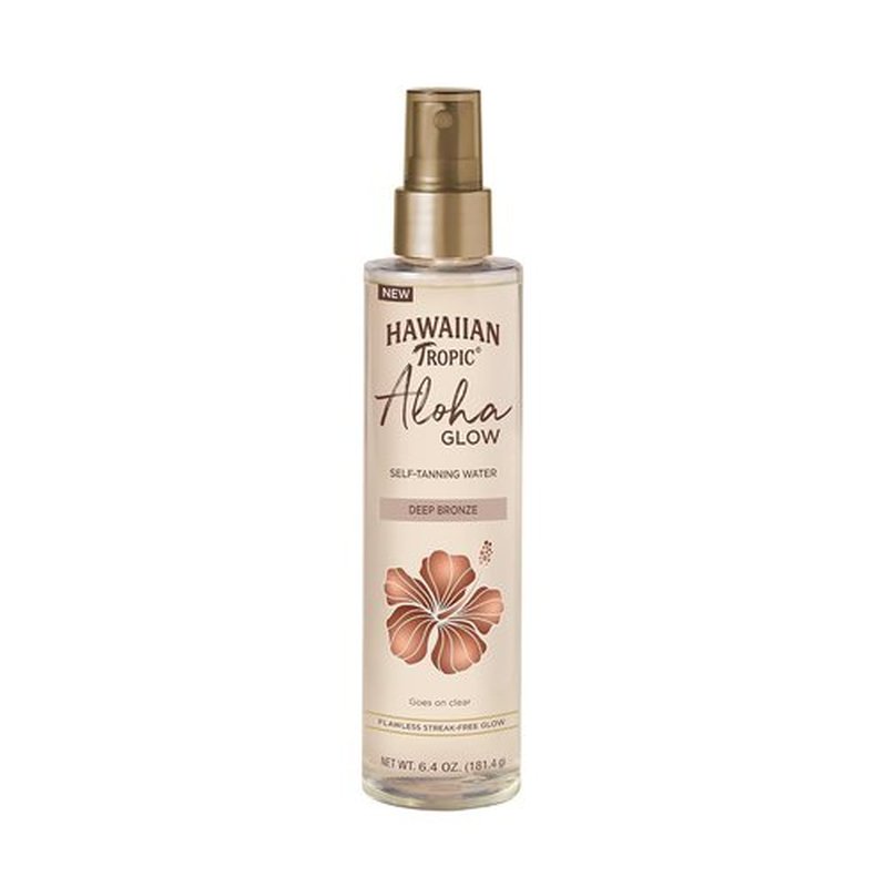 Hawaiian Tropic Aloha Glow Self Tanning Water - Deep Bronze Tan Mist, 6.4oz | Sunless Tanner Spray