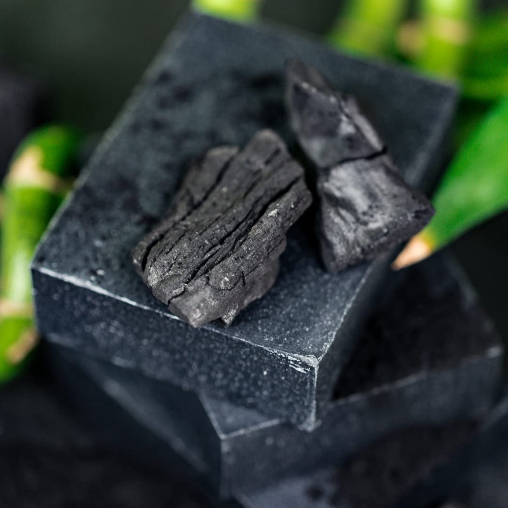 Chagrin Valley Natural Soap Bar - Bamboo Charcoal Soap for Men and Women - Handmade, Unscented, Exfoliating and Cleansing Large 5.6 oz Bar With Tea Tree Oil
