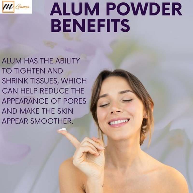 mGanna 100% Natural Alum Powder for Skin and Health Care 454 GMS / 1 LBS