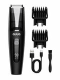 QUUQ Vacuum Beard Trimmer for Men, Cordless Electric Grooming Kit with Self-Collecting Hair Clipper, Adjustable 1–20mm Comb, IPX6 Waterproof, USB Rechargeable Mustache Trimmer