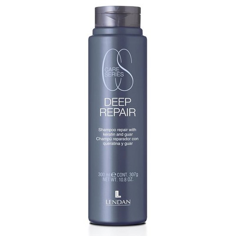 LENDAN Repairing Shampoo - Deep Repair for Damaged Hair - 300 ml with Hydrolyzed Keratin - Adds Shine & Structure