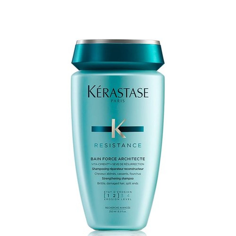 Kerastase Resistance Force Architecte Shampoo - Reconstructing Shampoo for Weak, Damaged Hair | Pro-Keratine Complex