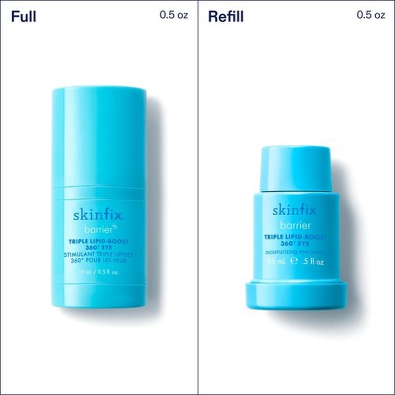 Skinfix Triple Lipid-Boost 360 Eye - 0.5 fl oz - Visibly Smooths Undereye Wrinkles & Crow’s Feet Lines with Hyaluronic Acid - Non-Comedogenic - Vegan, Cruelty Free - Founded in Canada