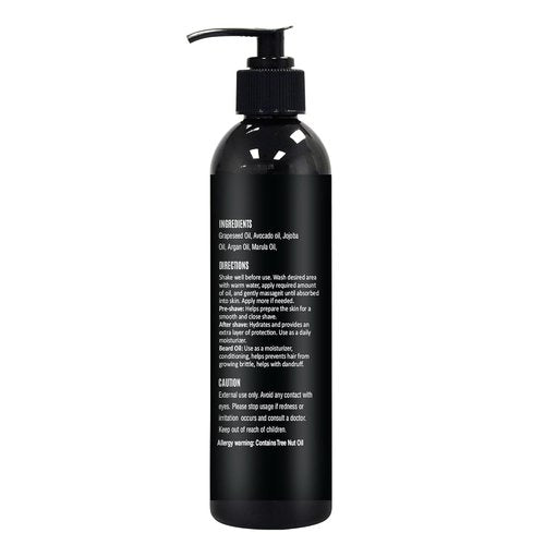 Regine Switzerland Pre Shave Oil - 8 Fl. Oz Unscented Formula for a Burn-Free Shave | Works with Straight & Safety Razors
