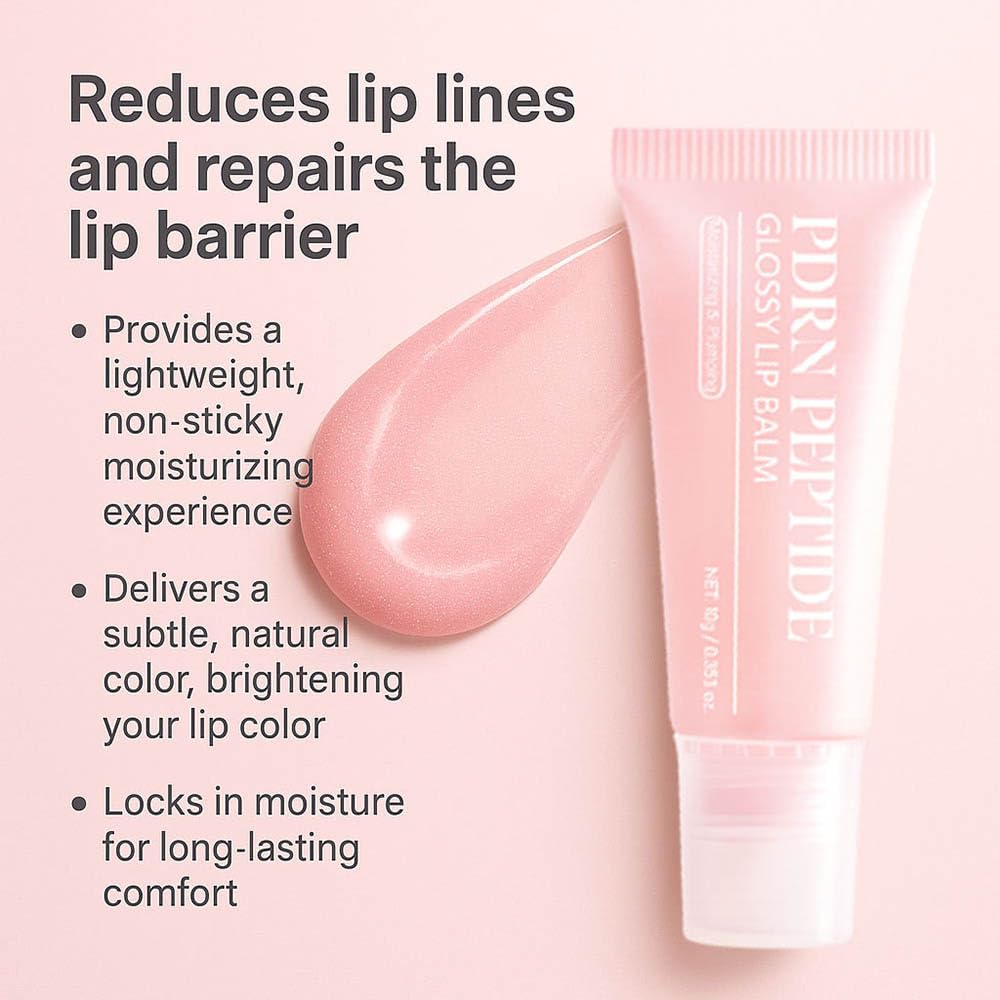 Pdrn Lip Balm, Contains Pdrn and SODIUM DNA, SODIUM DNA Provides Antioxidant Benefits, And Improves Lip Health, Lntensive Lip Repair, Moisture Lock(1PCS Hydrating Lip Plumping Glossy Lip Balm)