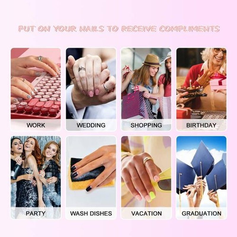 120Pcs Ombre White French Tip Press on Nail Medium Short Square Gradient Pink Fake Nails, Full Cover Glossy False Nails Acrylic Glue on Nailswith Adhesive Tabs for Kid Women Girls Finger Nails Design