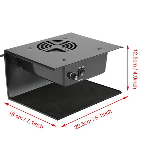 Nail Polish Dryer 300W Nail Gel Fast Drying Curing Nail Art Gel Polish Dryer for Hands Feet Hot & Cold Wind Professional Salon Nail Air Fan Blower Manicure Tool for Drying Art Gel