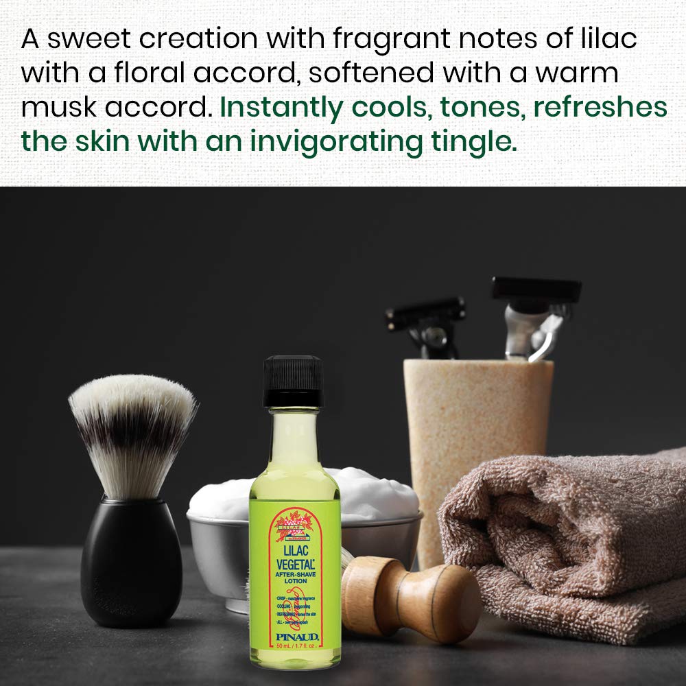 Clubman Lilac Vegetal After Shave Lotion, Instantly Cools, Tones, Refreshes The Skin After Shaving 1.7 fl. Oz x 2 packs