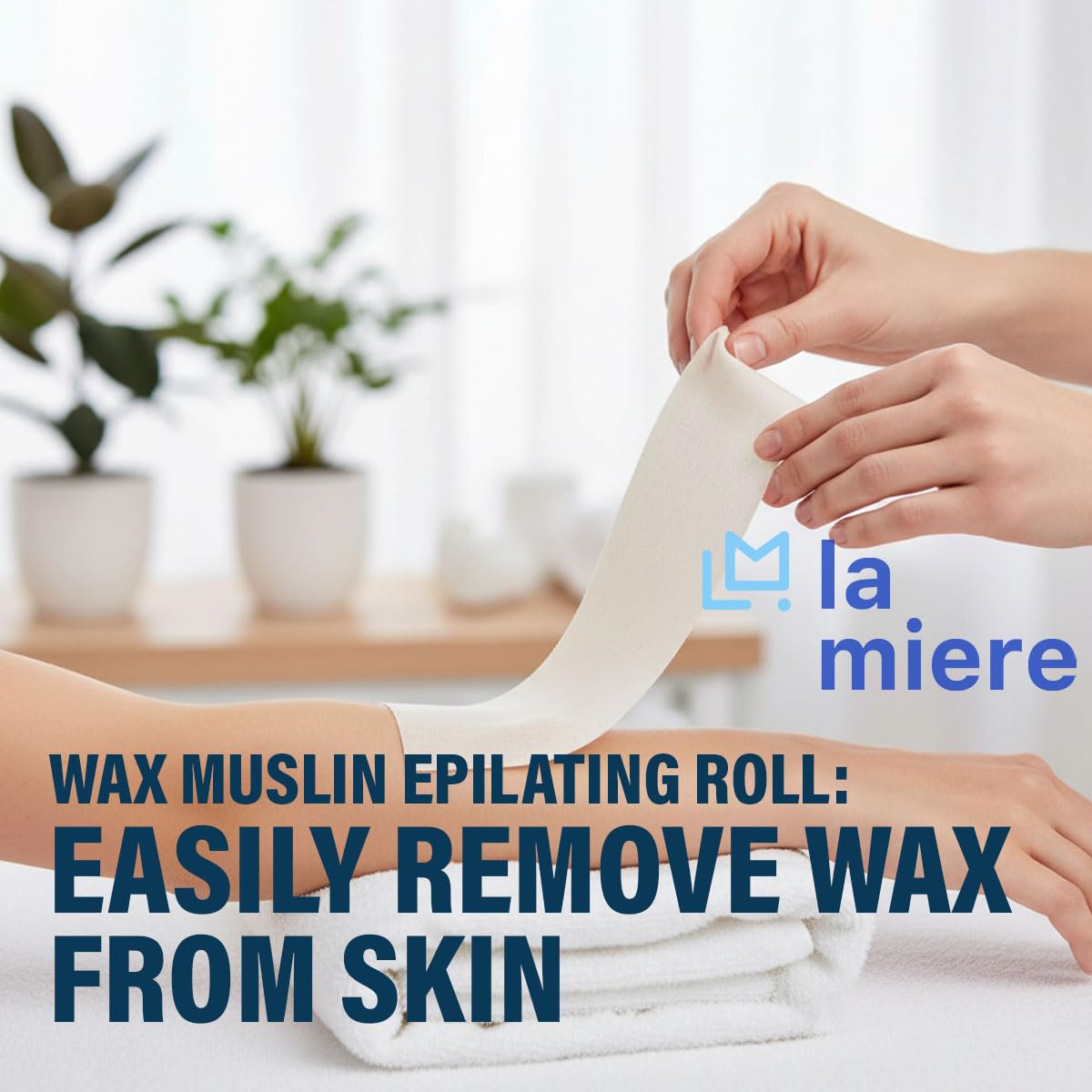 3” x 100 Yards Non-Woven Epilating Roll Hair Removal Tear-Resistant Lint-Free White