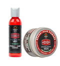Tropic Isle Living Strong Roots Men Stubble + Bump Control 4 oz and Beard Pomade 4 oz Smooths, Conditions, and Styles for Grooming – Gift Set (2 Items)