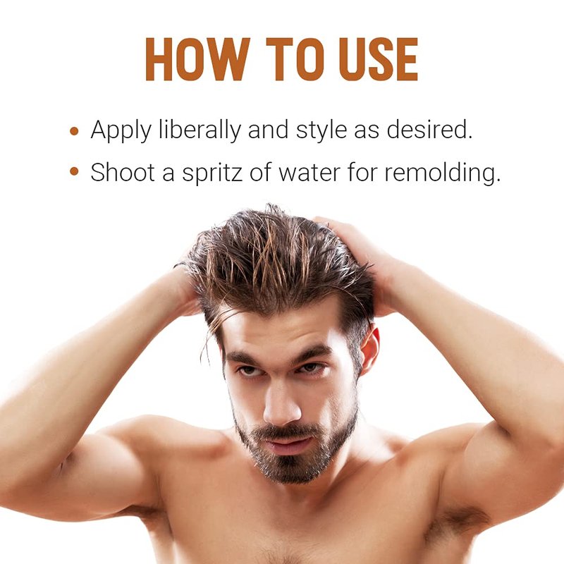 Woody's Mega Firm Hair Gel - Strong Hold, Alcohol-Free Formula for Flake-Free Styling | 12 fl oz