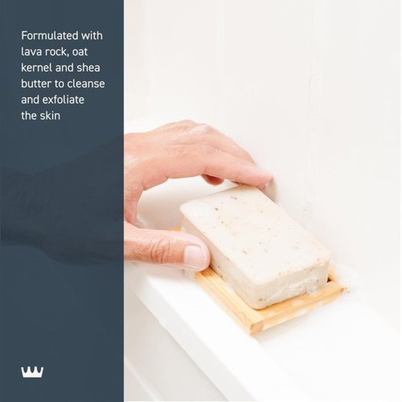 Cremo Exfoliating Body Bar for Men - Palo Santo Scent | Multi-Layered Fragrance, 5oz Hydrating Cleanser