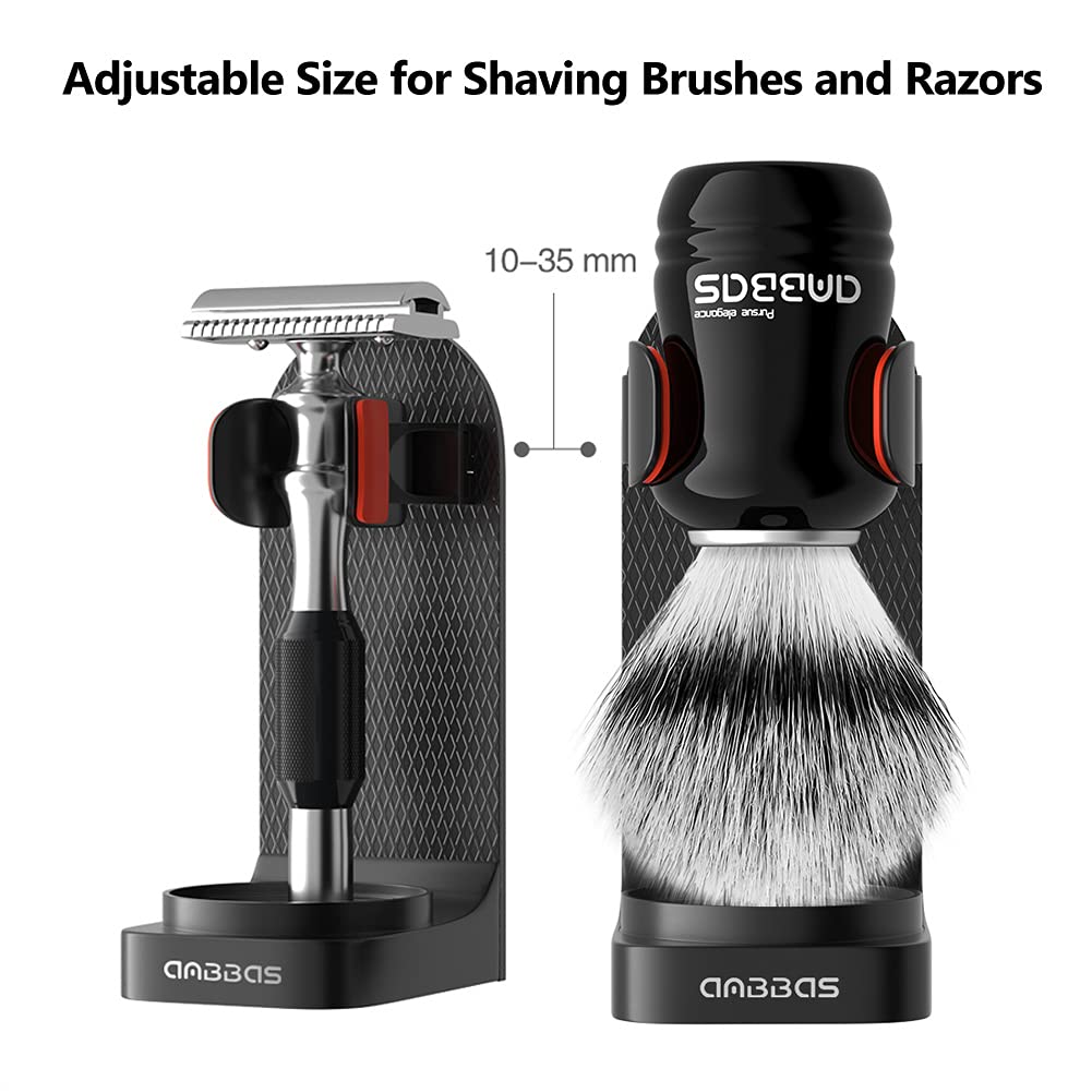 Anbbas 4IN1 Wall Mounted Shaving Brush Set for Men Smooth Shave in Shower