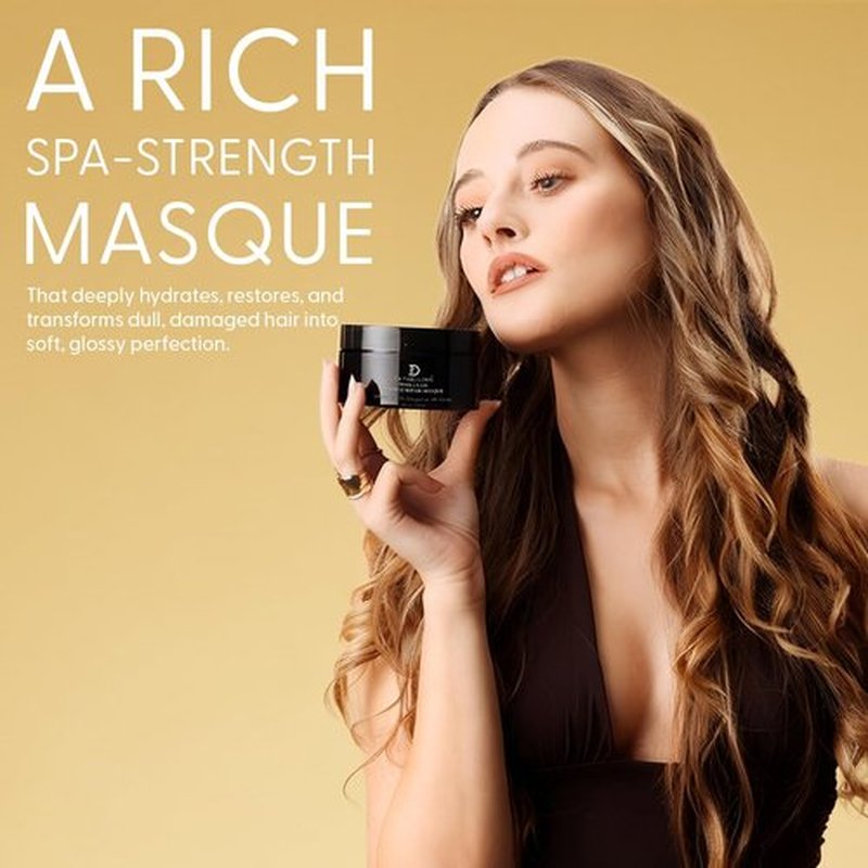 De Fabulous Marula Oil Miracle Repair Masque - Nourishing Hair Treatment with Quinoa | 8.5oz