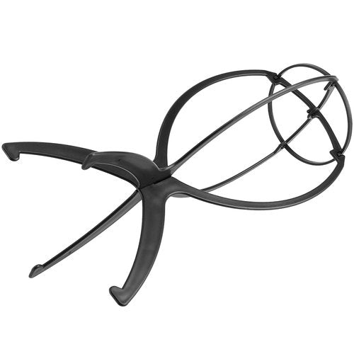 JOIKIT 16 Pack 14.2 Inches Black Plastic Wig Stand, Collapsible Wig Holder Portable Travel Wig Stands, Folding Wig Stand Wig Dryer Stand for Women, Multiple Wigs and Hats