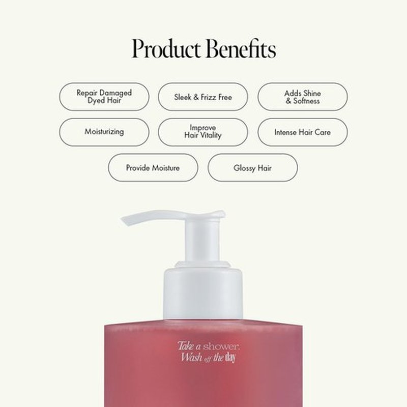 ANILLO Rosy Night Repair Shampoo – Anti-Dandruff & Damage Repair with Damask Rose Water & Ceramide – Color Safe, Silicone & Sulfate Free (15.22 fl. Oz)