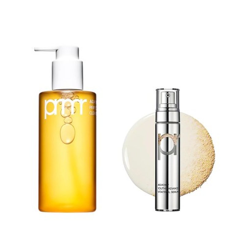 PRIMERA Self Care Kit - Oil to Foam Cleanser (200ml) & Vitatinol Serum (1 EA) | Korean Deep Cleansing & Hydration Gift Set