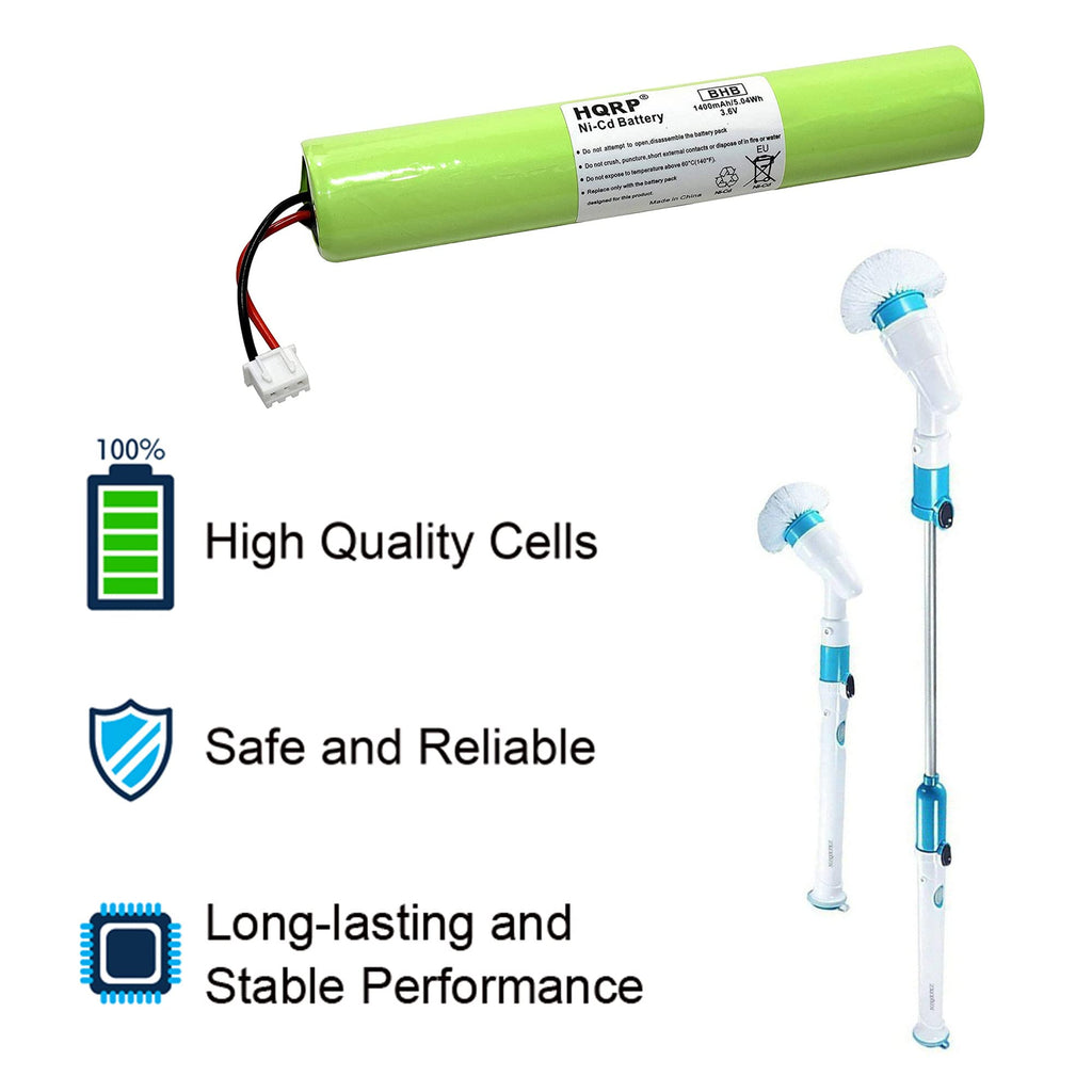 HQRP Battery Compatible with Hurricane Spin Scrubber Brush Cleaner Mop Spin-Scrubber Bathtub
