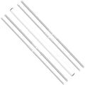 iPower 4-Pack 16 inch Bud Bowl Leaf Trimmer Blades Replacement, Stainless Steel for Spin Clean Cut, Included 2 Serrated 2 Straight Blades, Actual Length 13.4'', Silver