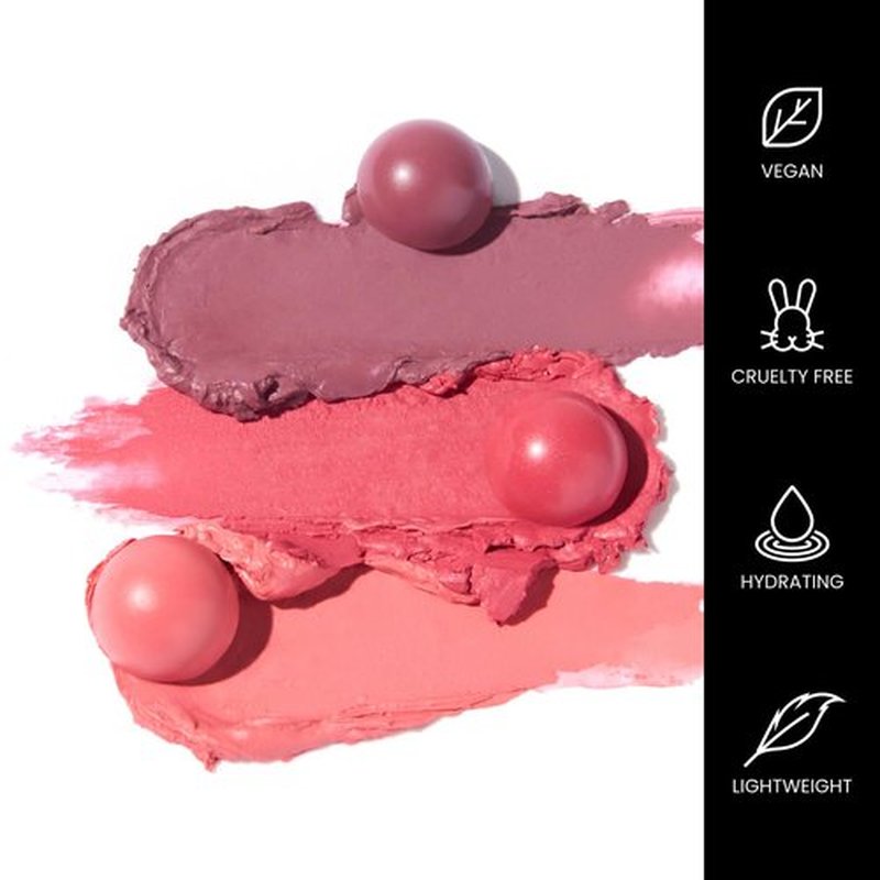 OFIR Cheek Tones Vitamin C Blush Stick - Buildable, Hydrating Vegan Cream Blush | Non-Transfer Radiant Finish | Watermelon - Reddish Pink | 0.21 oz