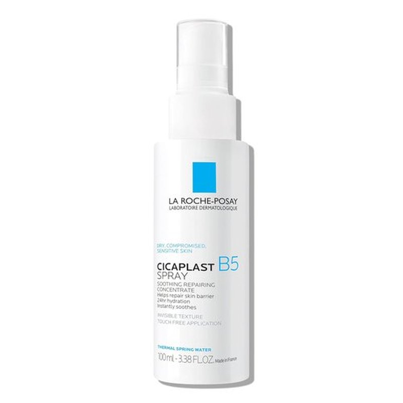 La Roche-Posay Cicaplast B5 Spray - Hydrating Face Mist With Vitamin B5 & Madecassoside | Soothing Touch-Free Spray for Sensitive Skin