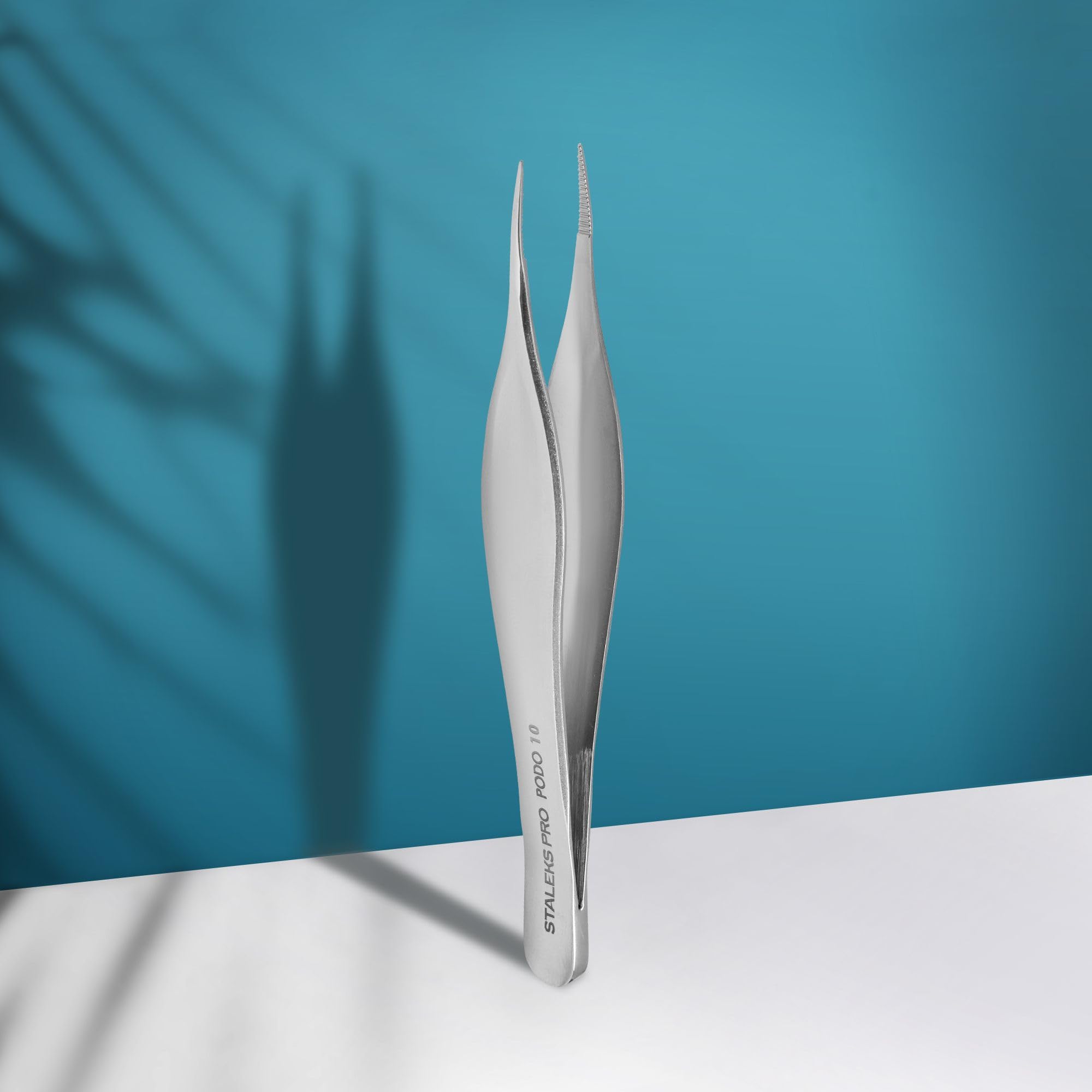 Staleks PRO Podology Splinter Tweezers PODO 10 – Stainless Steel Precision Tweezers for Ingrown Nails & Podiatry