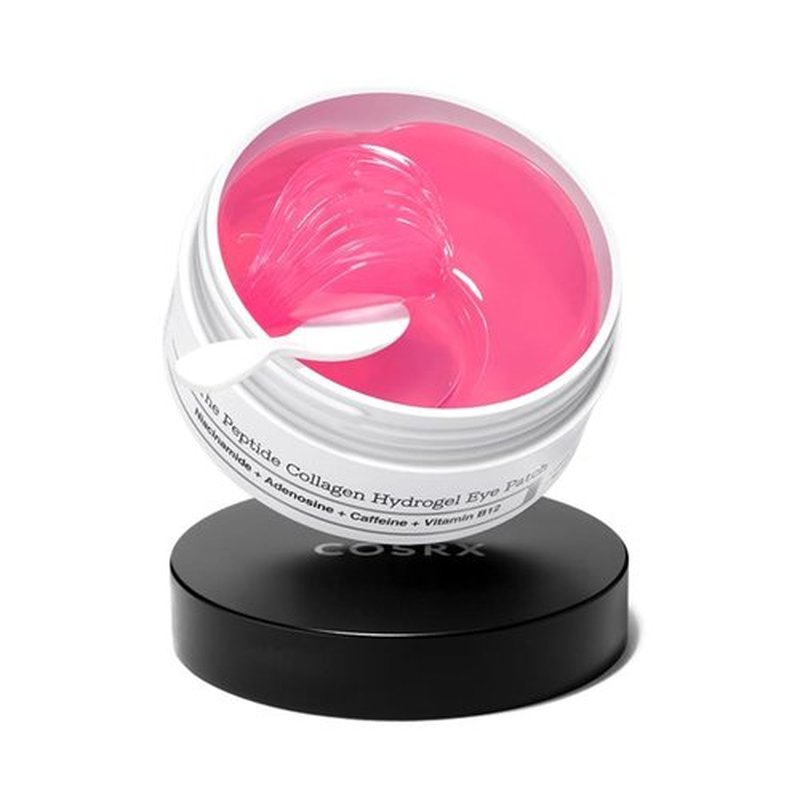 COSRX Pink Peptides Collagen Eye Patch - Reduces Puffiness & Dark Circles | 60 Hydrogel Under Eye Masks