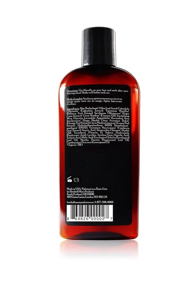 Brickell Men's Aftershave Balm - Natural & Organic Instant Relief for Razor Burn | 4 Oz, Unscented