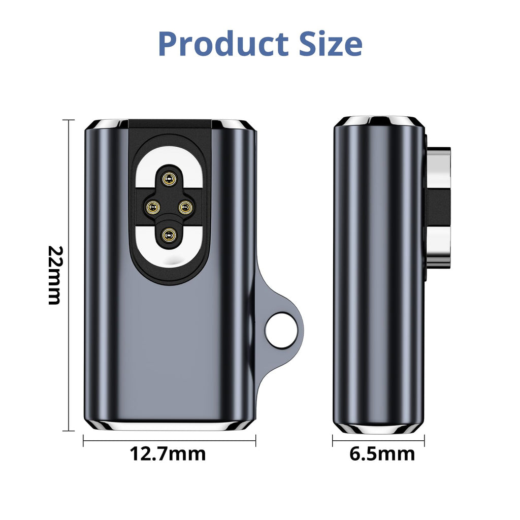 Seynli 2Pack 4Pin Magnetic Charging Adapter for OpenSwim Pro, USB C Charging Cable Compatible with Shokz S710 Bone Conduction Headphones, 10-Minute Quick Charge